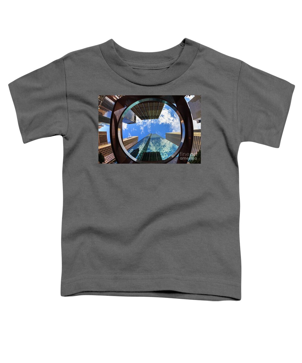 Abstract Toddler T-Shirt featuring the photograph Skyscrapers by Raul Rodriguez