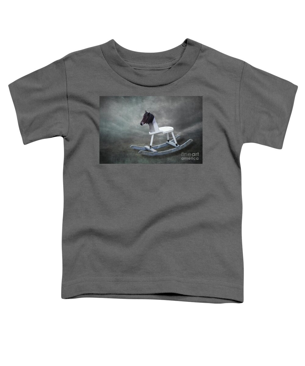 Antique; Childhood Memories; Concept; Fun; Horizontal Toddler T-Shirt featuring the photograph A Horse of Course by Juli Scalzi