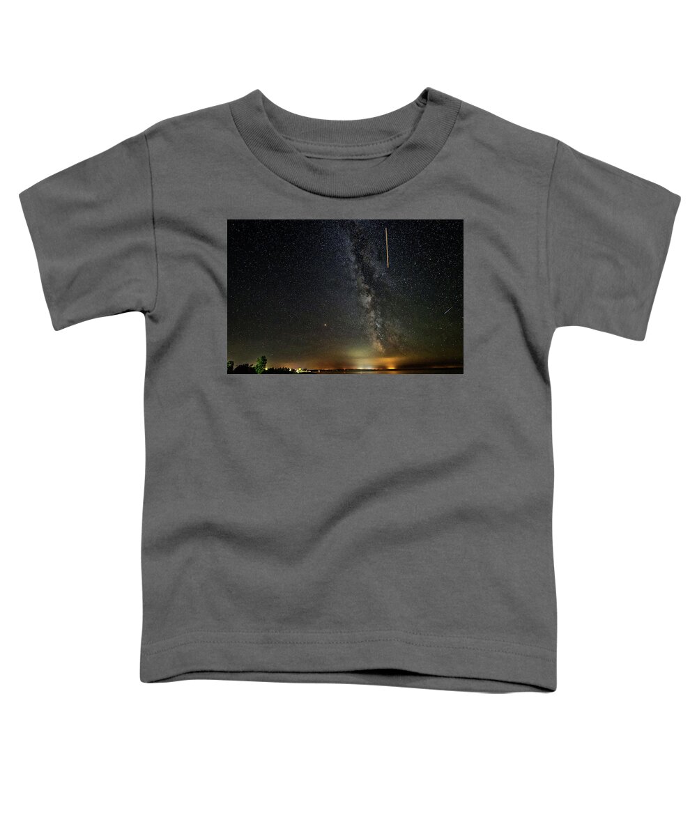 Steve Harrington Toddler T-Shirt featuring the photograph A Night At The Beach - Zoom Zoom by Steve Harrington