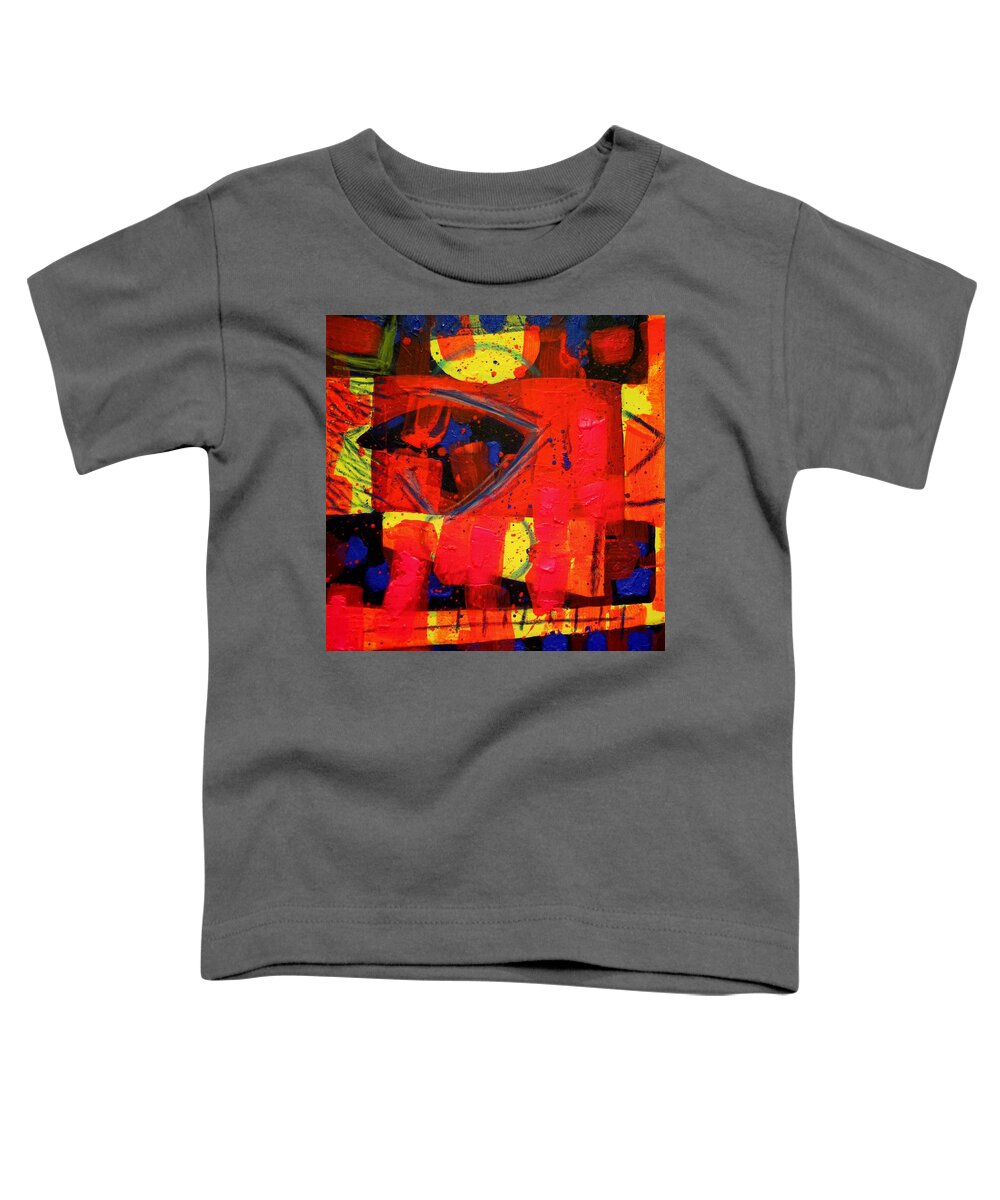 Abstract Toddler T-Shirt featuring the painting Abstract 25119 by John Nolan