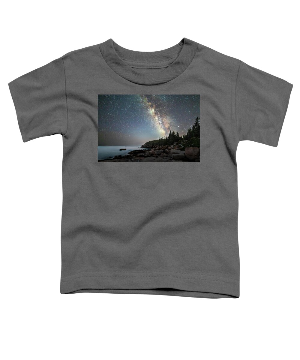 Anp Toddler T-Shirt featuring the photograph Acadia National Park Milky Way by C Renee Martin