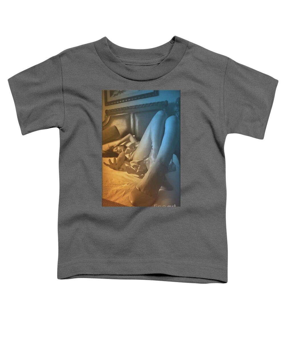 Dark Toddler T-Shirt featuring the digital art Again by Recreating Creation