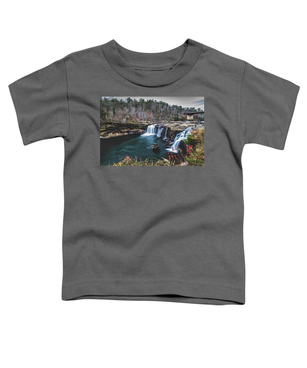 Little River Canyon National Preserve Toddler T-Shirt featuring the photograph Alabama Falls - 1 by Mati Krimerman