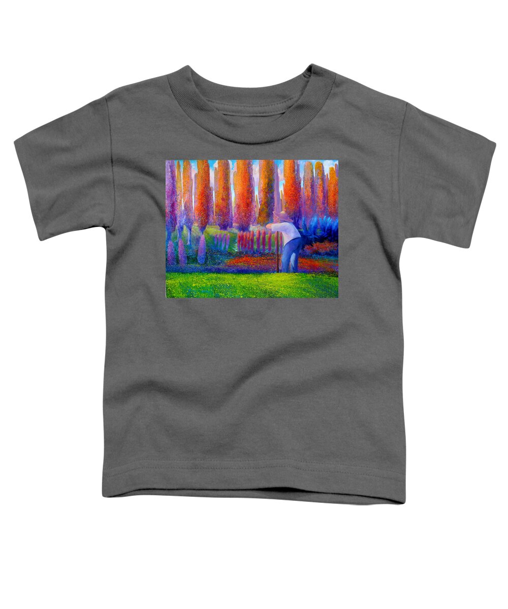 Garden Toddler T-Shirt featuring the painting All He Surveys by Gregg Caudell