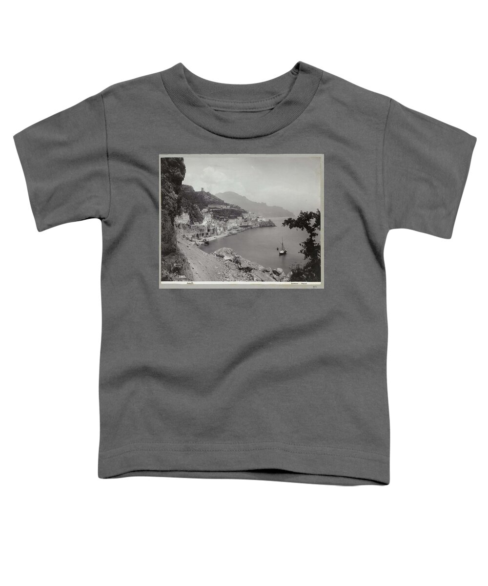 Italian Toddler T-Shirt featuring the painting Amalfi Giorgio Sommer c 1888 c 1903 2 by Celestial Images