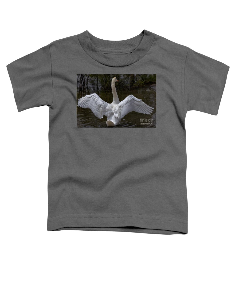 Photography Toddler T-Shirt featuring the photograph Angel Wings or Simply Swan by Alma Danison