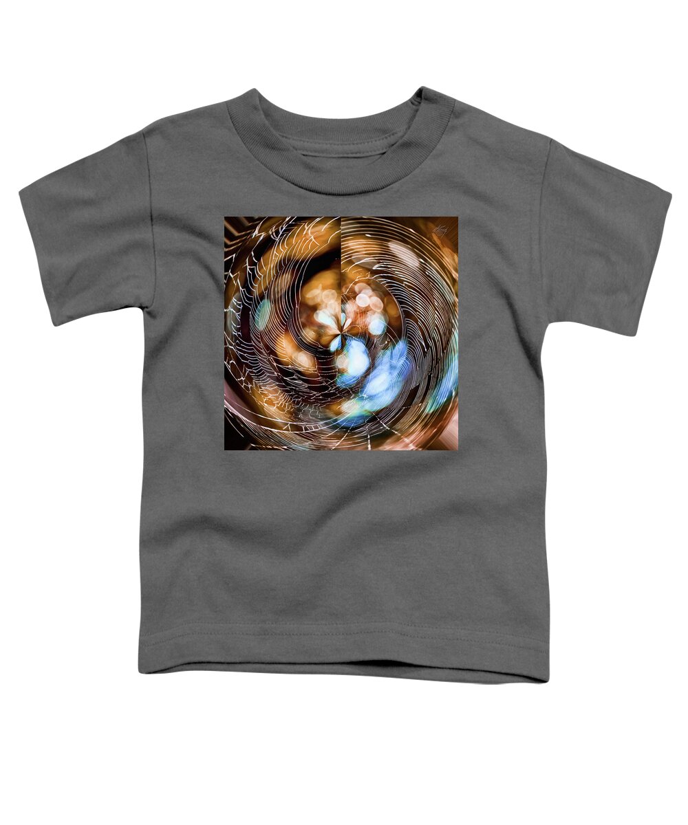 Abstract Toddler T-Shirt featuring the photograph Angie's Web by Michael Frank