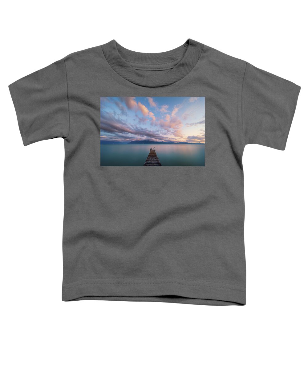 Jetty Toddler T-Shirt featuring the photograph Apotheosis by Dominique Dubied