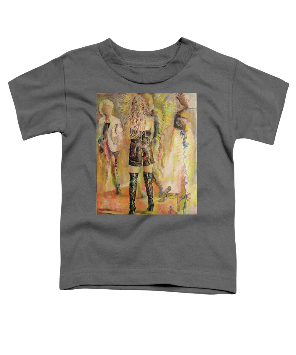 Photographic Reproduction Toddler T-Shirt featuring the digital art Ariana de dos by Jean-Marc Robert