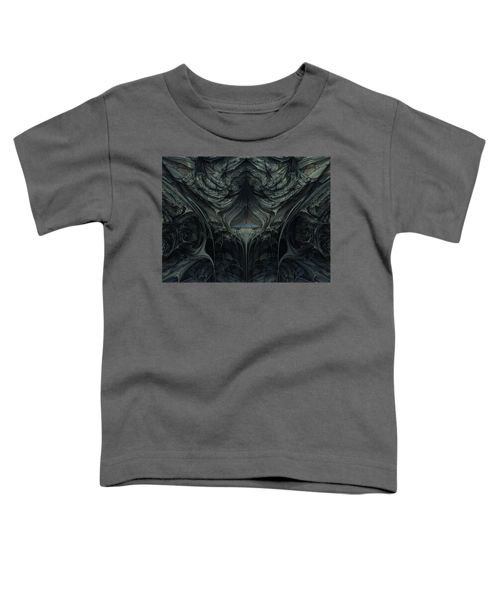Metallic Toddler T-Shirt featuring the digital art Armor #2 by Bernie Sirelson