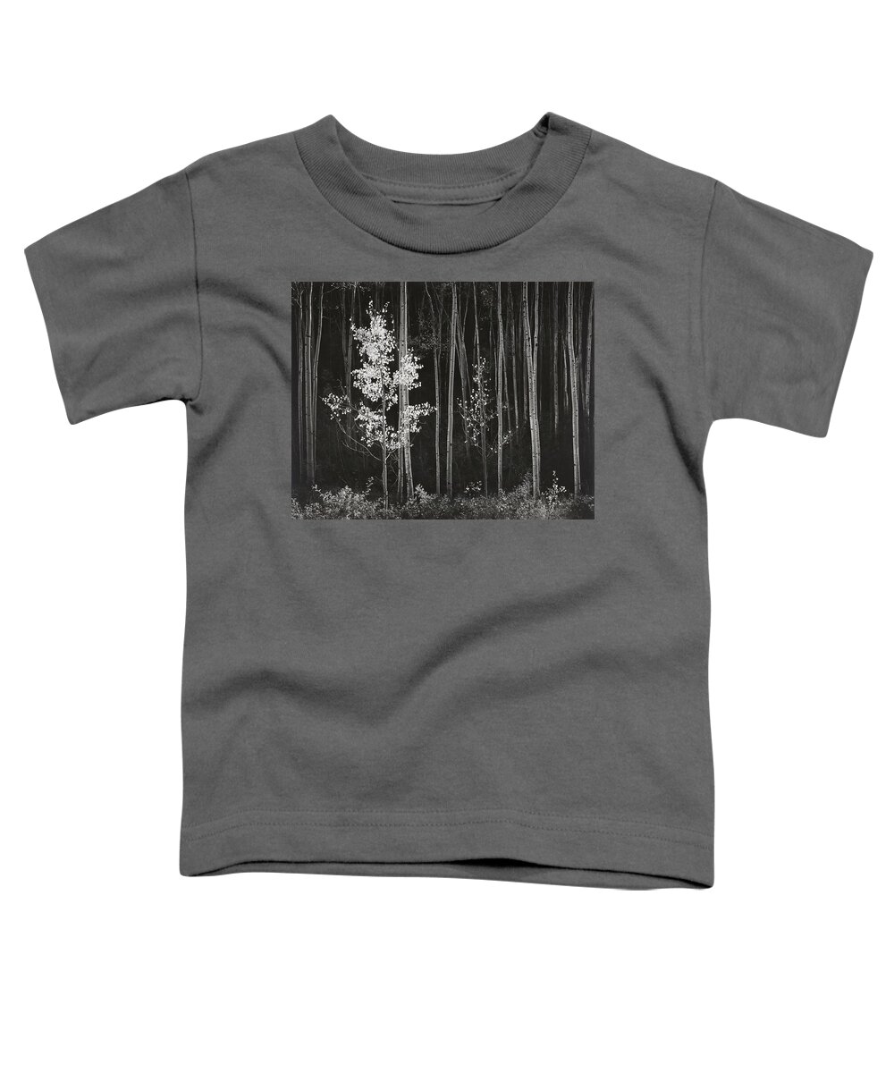 Ansel Adams Toddler T-Shirt featuring the digital art Aspens Northern New Mexico by Ansel Adams