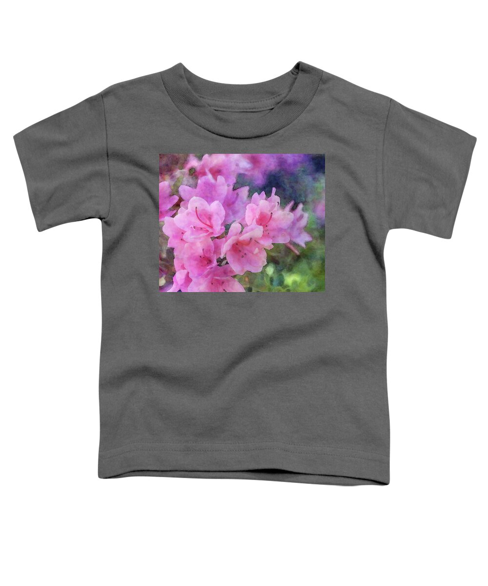 Impressionist Toddler T-Shirt featuring the photograph Azalea 6509 IDP_2 by Steven Ward