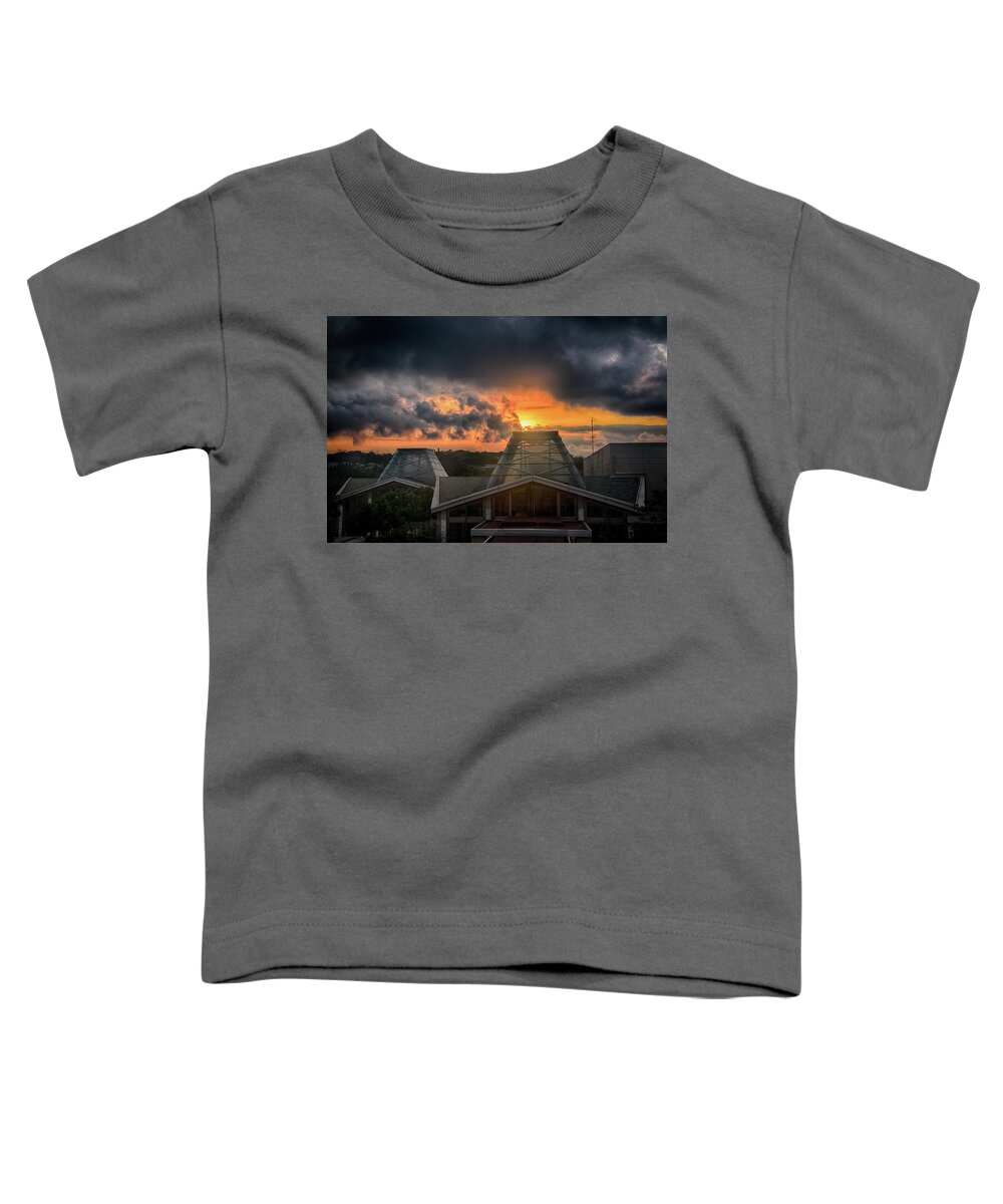 Bali Toddler T-Shirt featuring the photograph Balinese sunset by Andrei SKY