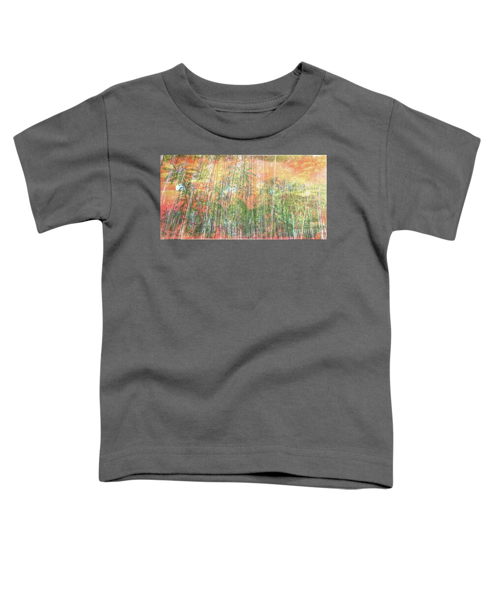Pomakai Street Toddler T-Shirt featuring the painting Bamboo Jungle overlay by Michael Silbaugh