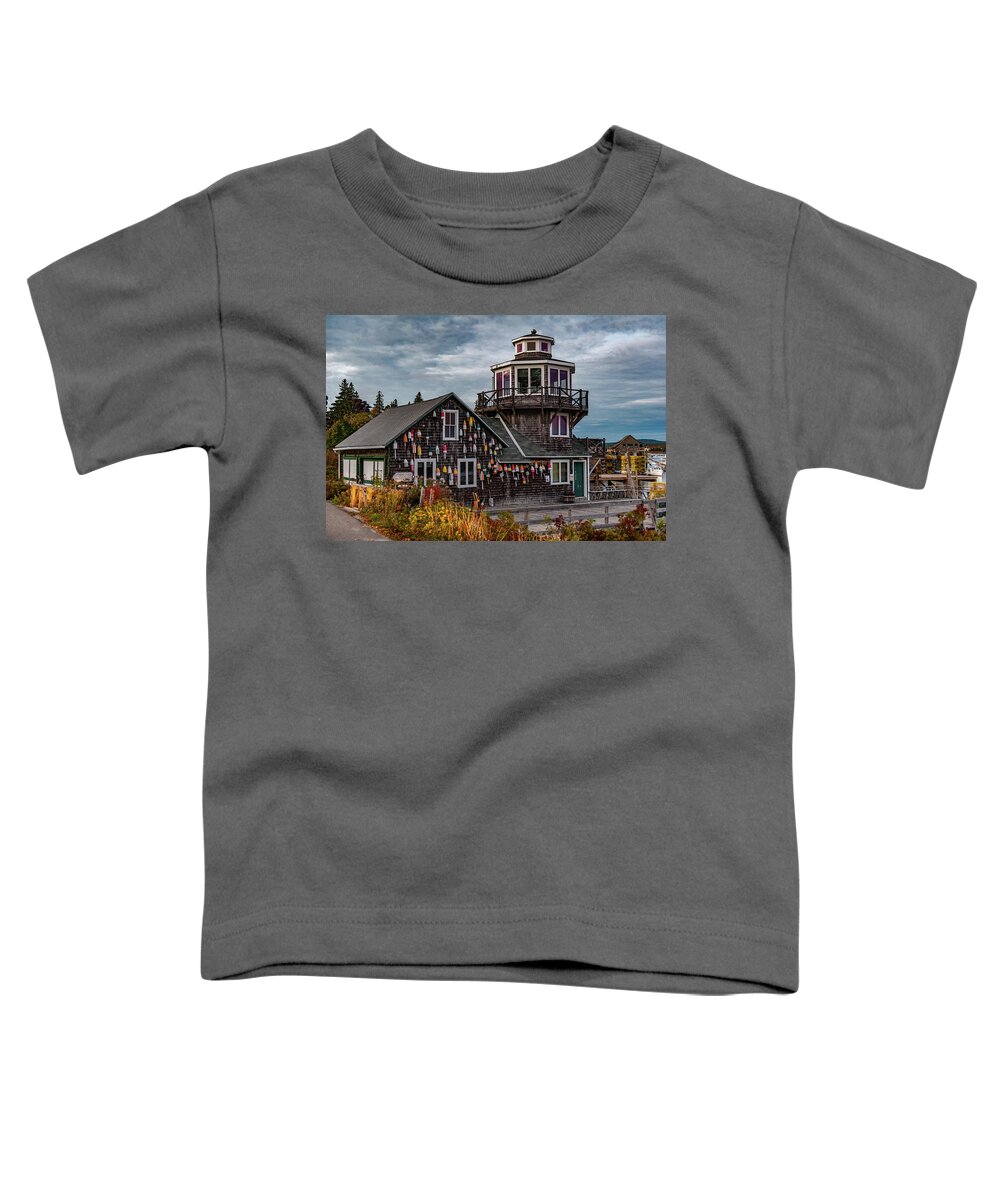Bass Harbor Toddler T-Shirt featuring the photograph Bass Harbor by Rick Hartigan