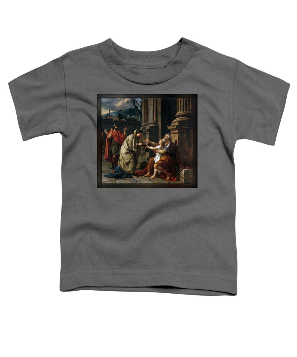 Belisarius Toddler T-Shirt featuring the painting Belisarius by Jacques Louis David by Rolando Burbon