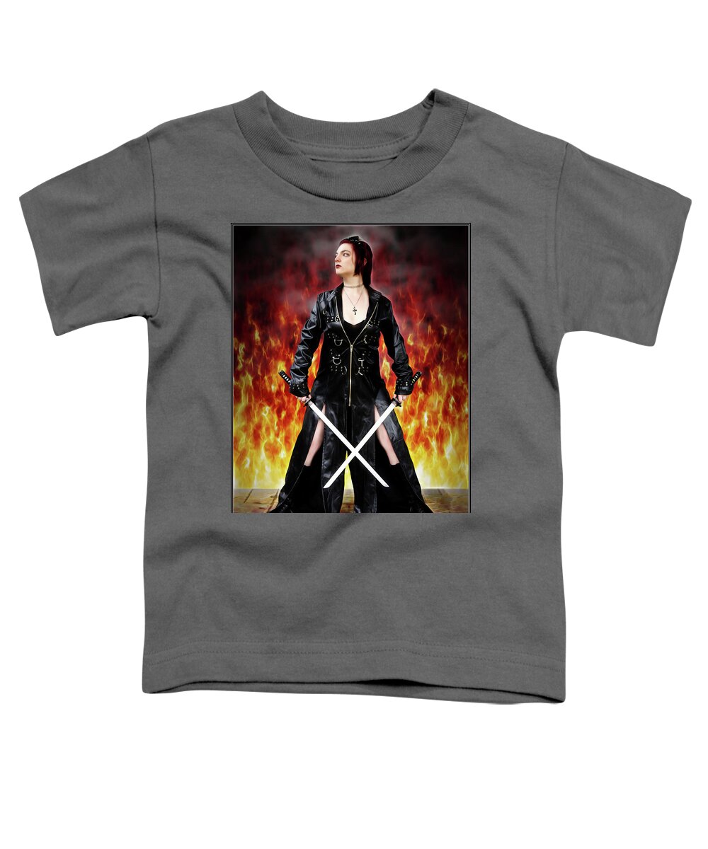 Fire Toddler T-Shirt featuring the photograph Blades by Jon Volden