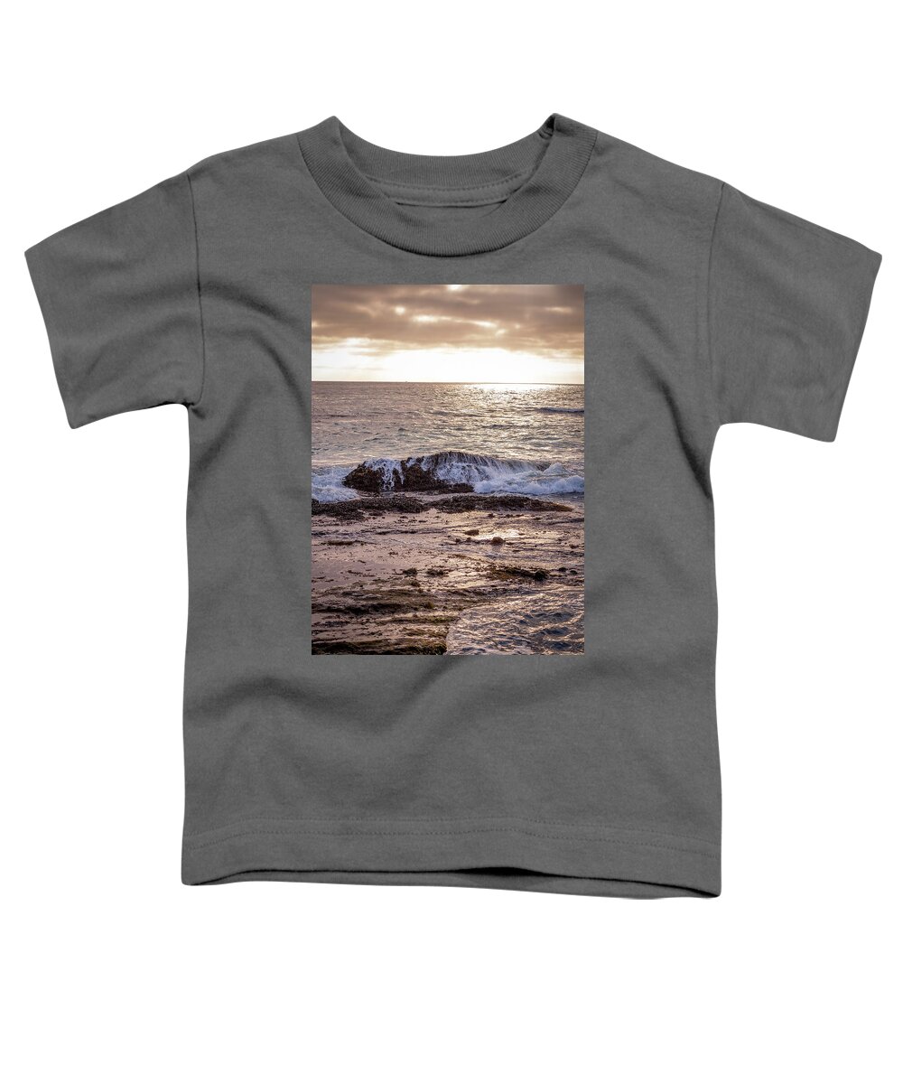 Ocean Toddler T-Shirt featuring the photograph Blue Falls by Aaron Burrows