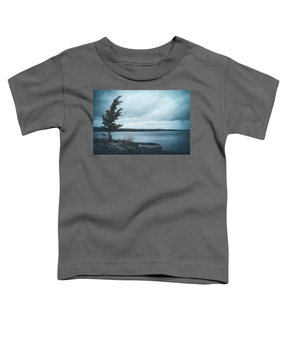 Landscape Toddler T-Shirt featuring the photograph Blue in the Wind by Philippe Sainte-Laudy
