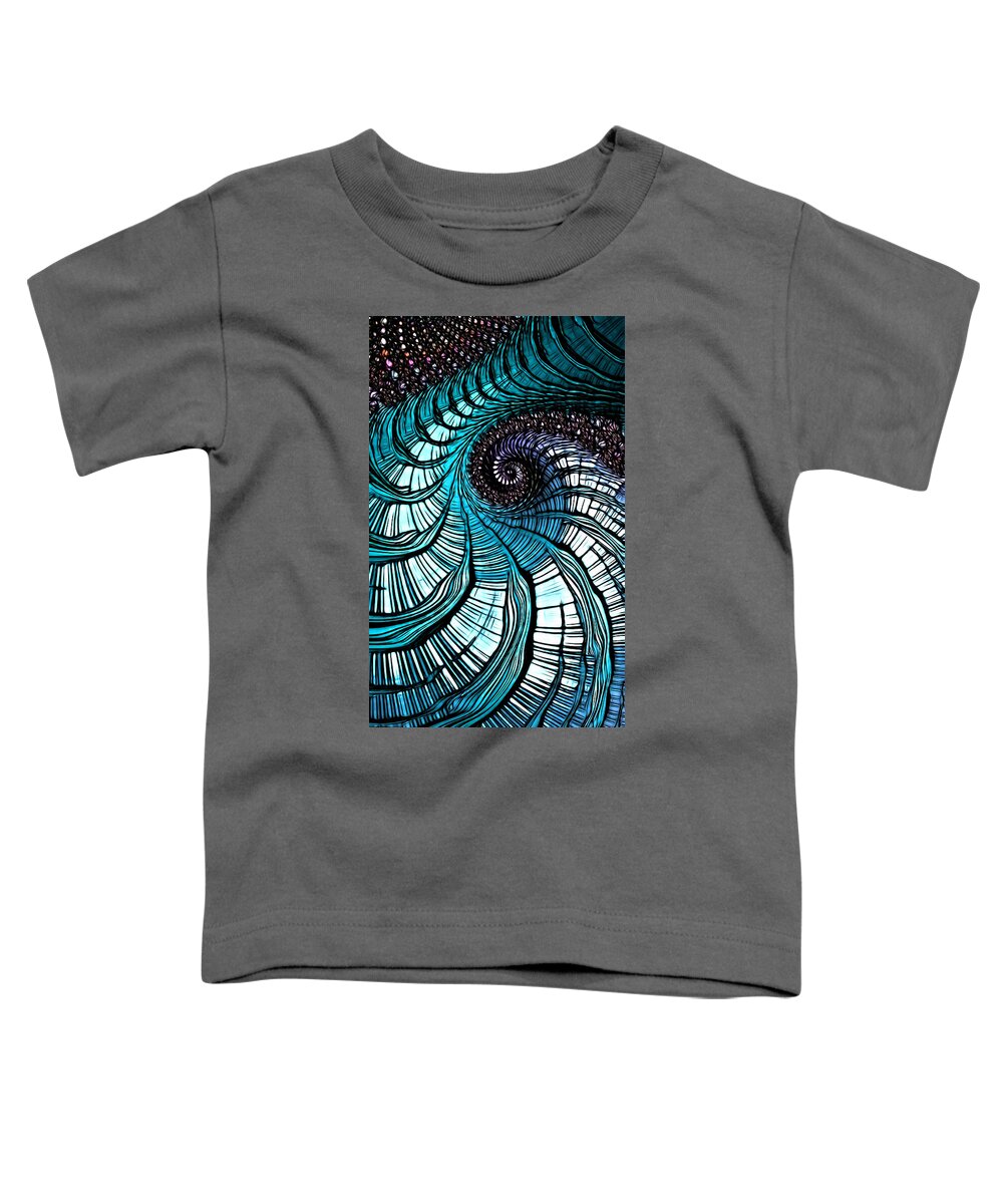 Art Toddler T-Shirt featuring the digital art Blue Ox by Jeff Iverson