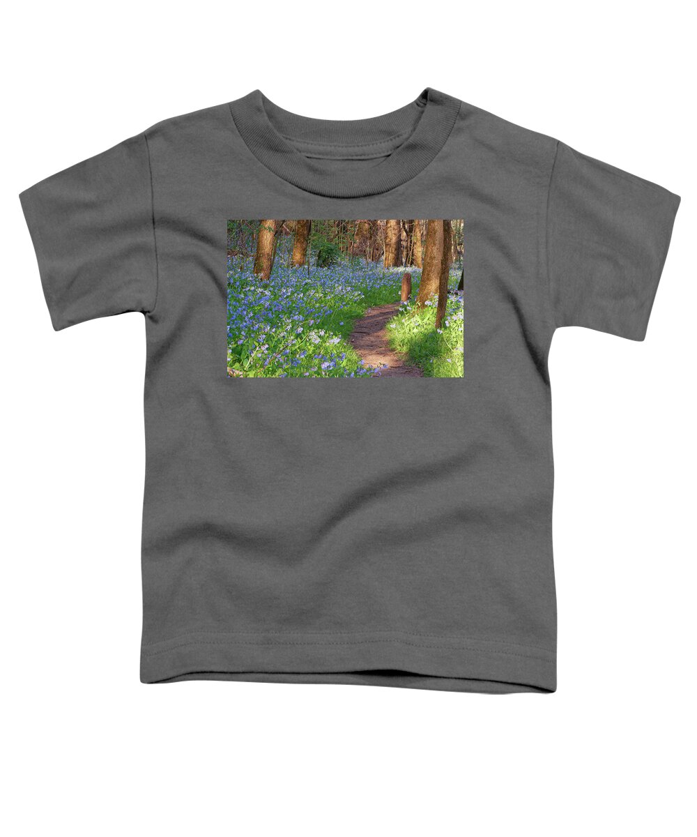 Path Toddler T-Shirt featuring the photograph Bluebells by Robert Charity
