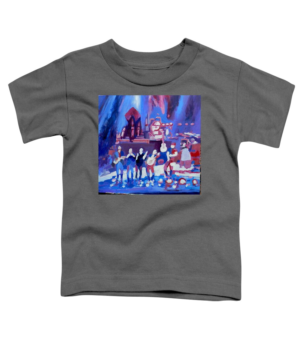 Music Toddler T-Shirt featuring the painting Bohemian Rhapsody by Martha Tisdale
