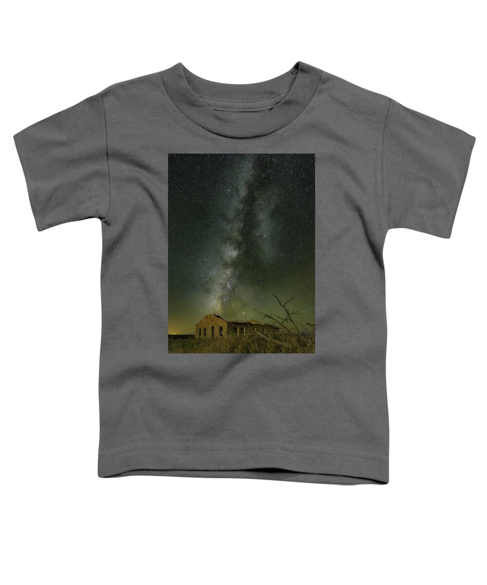 Milky Way Toddler T-Shirt featuring the photograph Built Their House Out of Stone by James Clinich