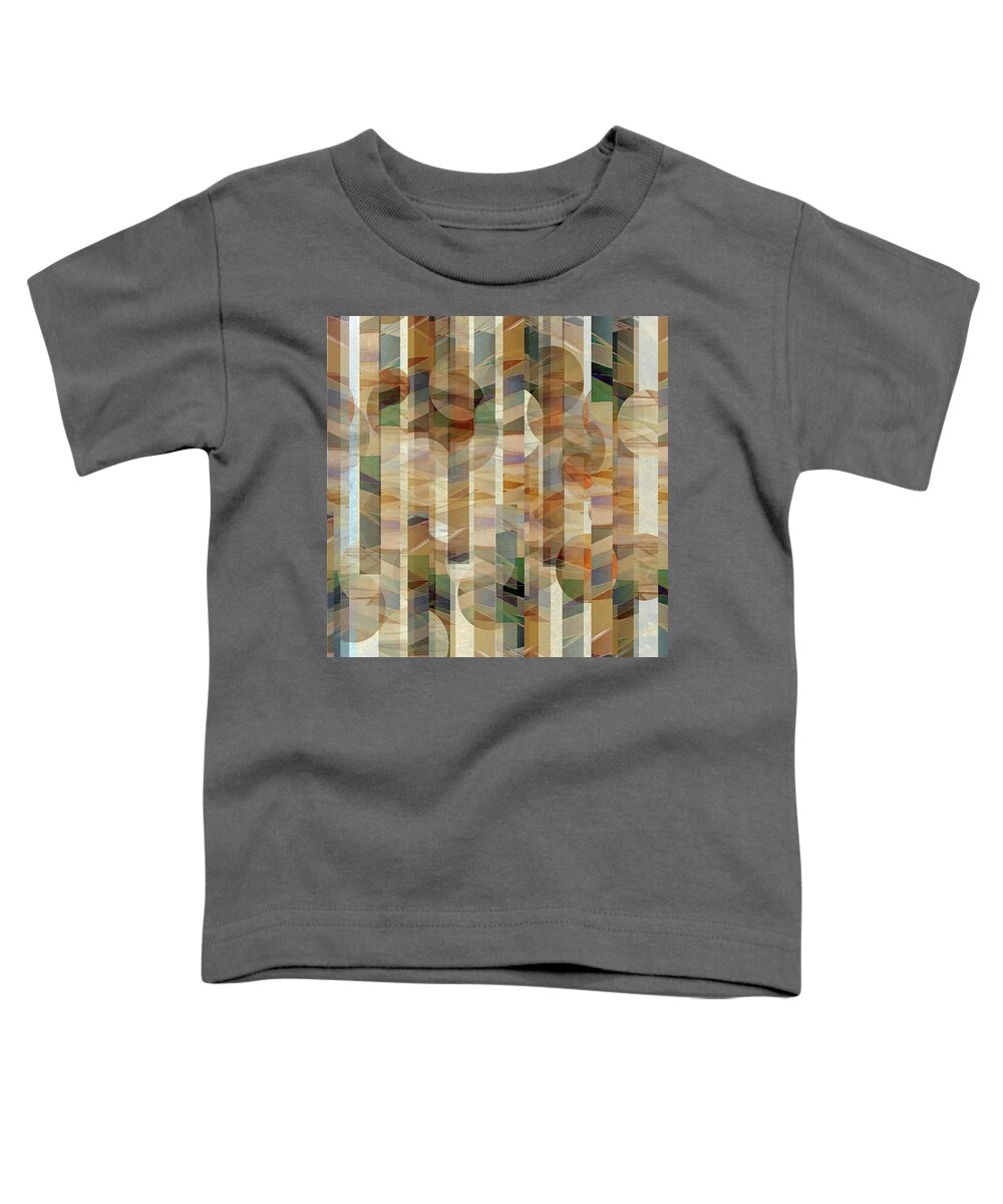 Circles Toddler T-Shirt featuring the digital art Canyon Circles and Stripes by Sand And Chi