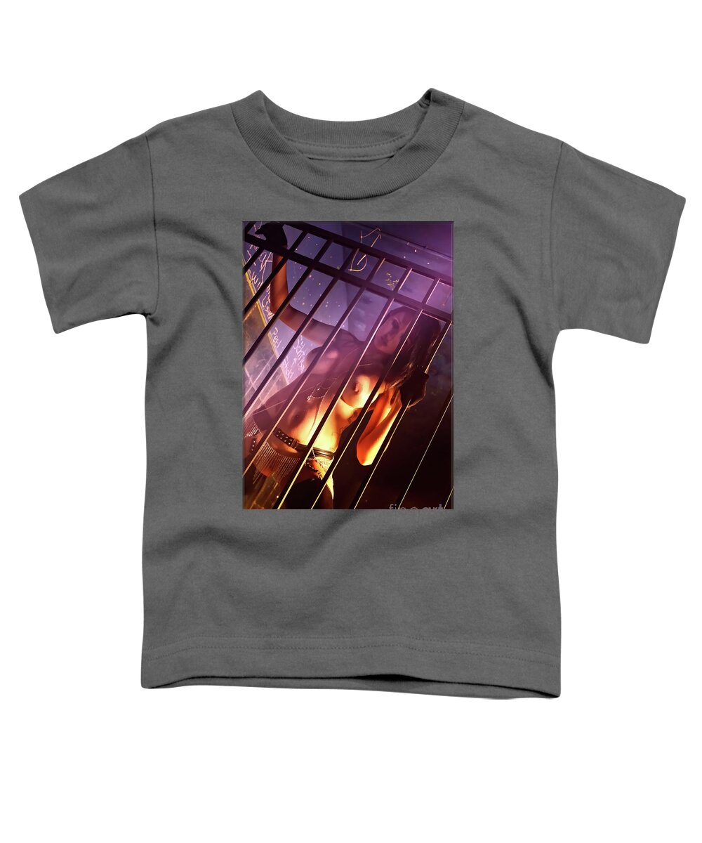 Dark Toddler T-Shirt featuring the digital art Captivate by Recreating Creation