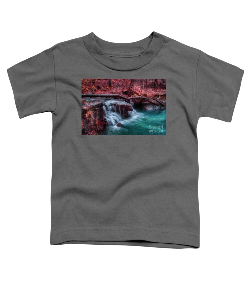 Waterfall Toddler T-Shirt featuring the photograph Caron Falls by Bill Frische