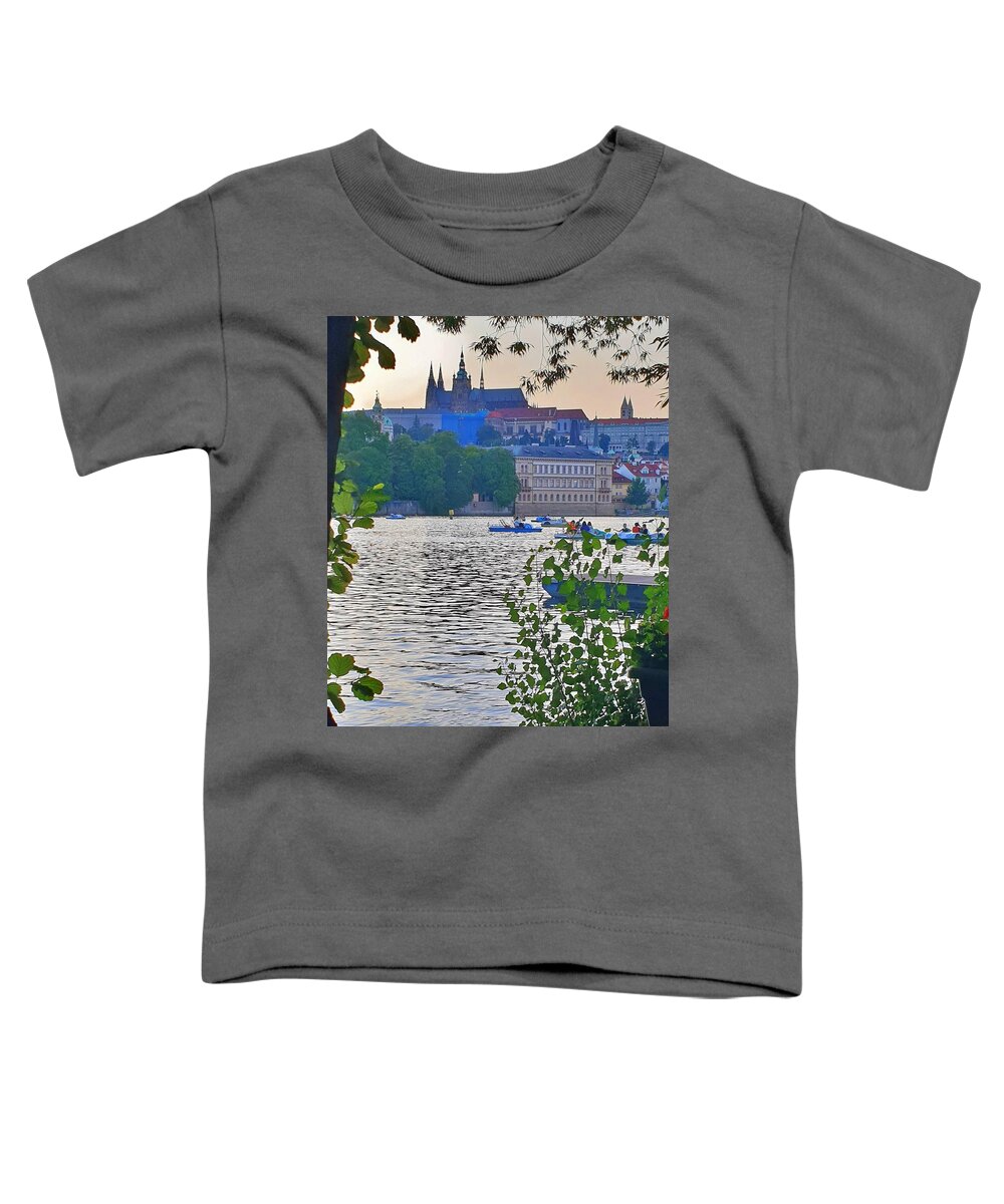 Cityscape Toddler T-Shirt featuring the photograph Castle on the Hill by Andrea Whitaker