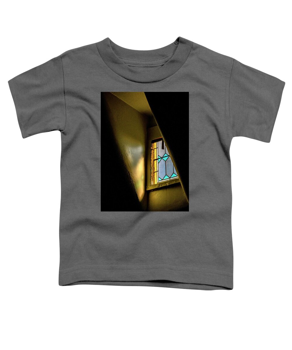 Orange Massachusetts Toddler T-Shirt featuring the photograph Chapel Window by Tom Singleton