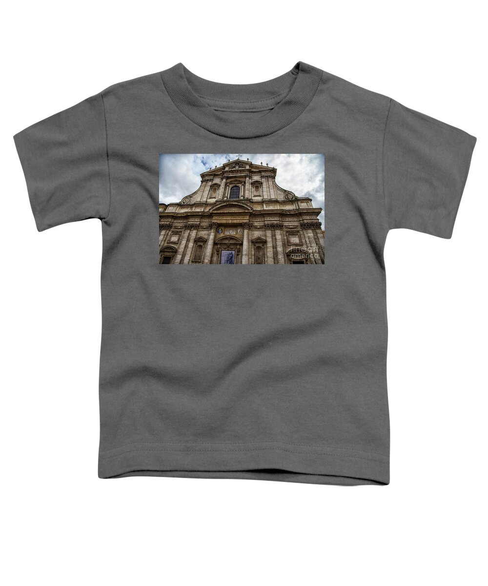 Wayne Moran Photography Toddler T-Shirt featuring the photograph Church of St. Ignatius of Loyola at Campus Martius Rome Italy by Wayne Moran