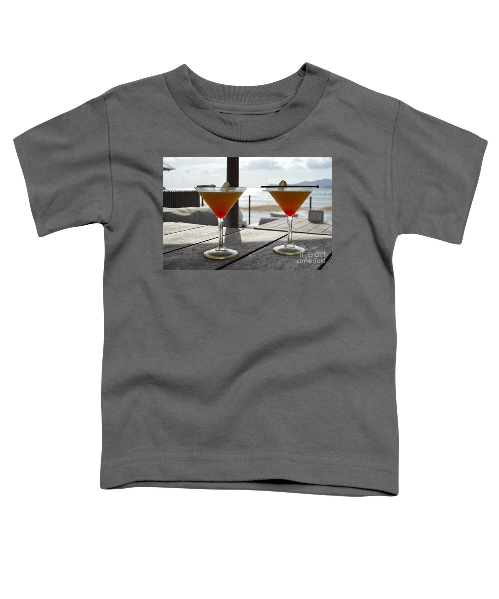 Cocktail Toddler T-Shirt featuring the photograph Cocktails by Thomas Schroeder