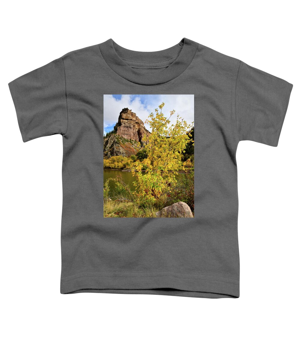  Toddler T-Shirt featuring the photograph Color Comes to Glenwood Canyon by Ray Mathis