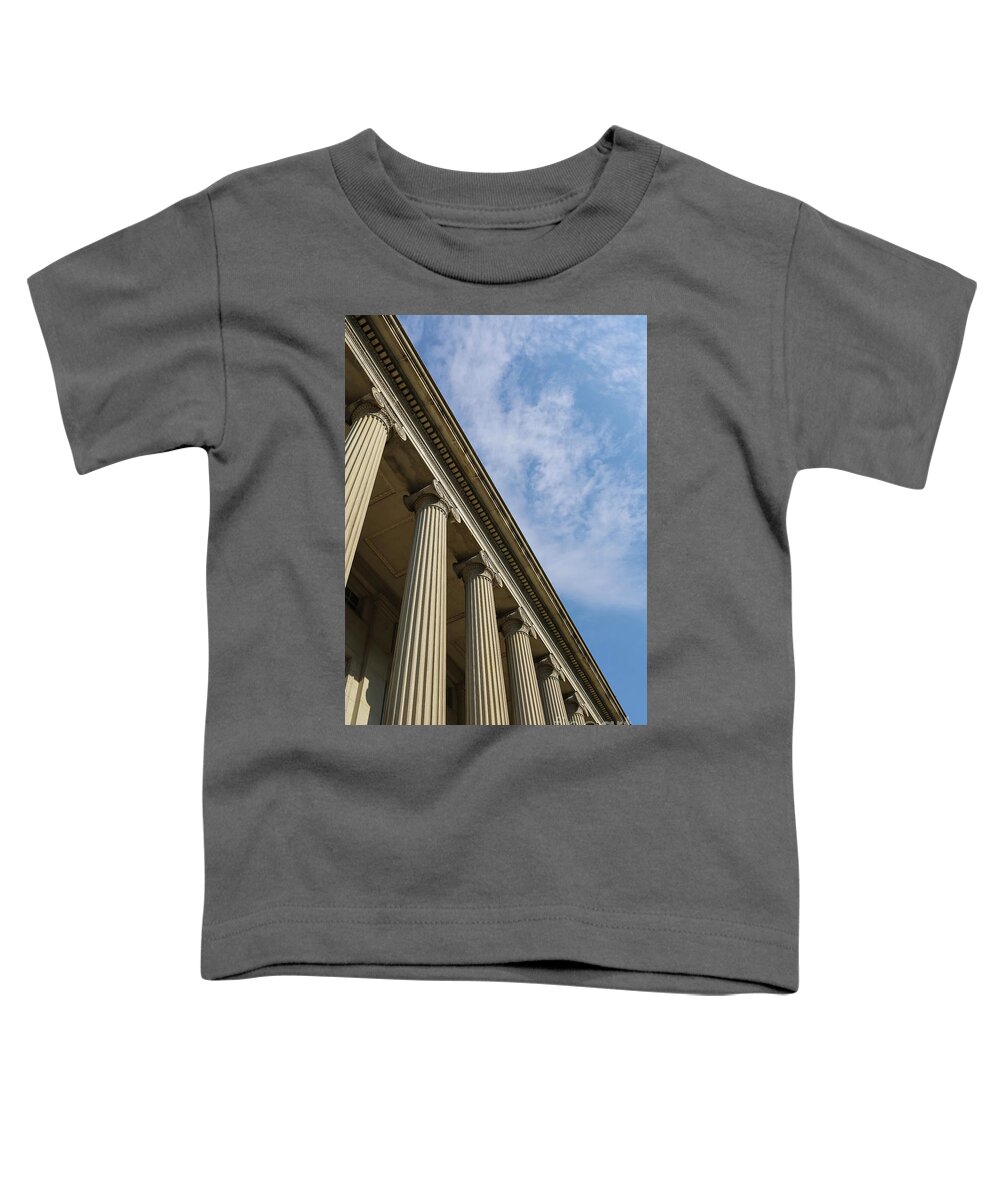2019 Toddler T-Shirt featuring the photograph Columns Treasury Department Washington DC by Edward Fielding