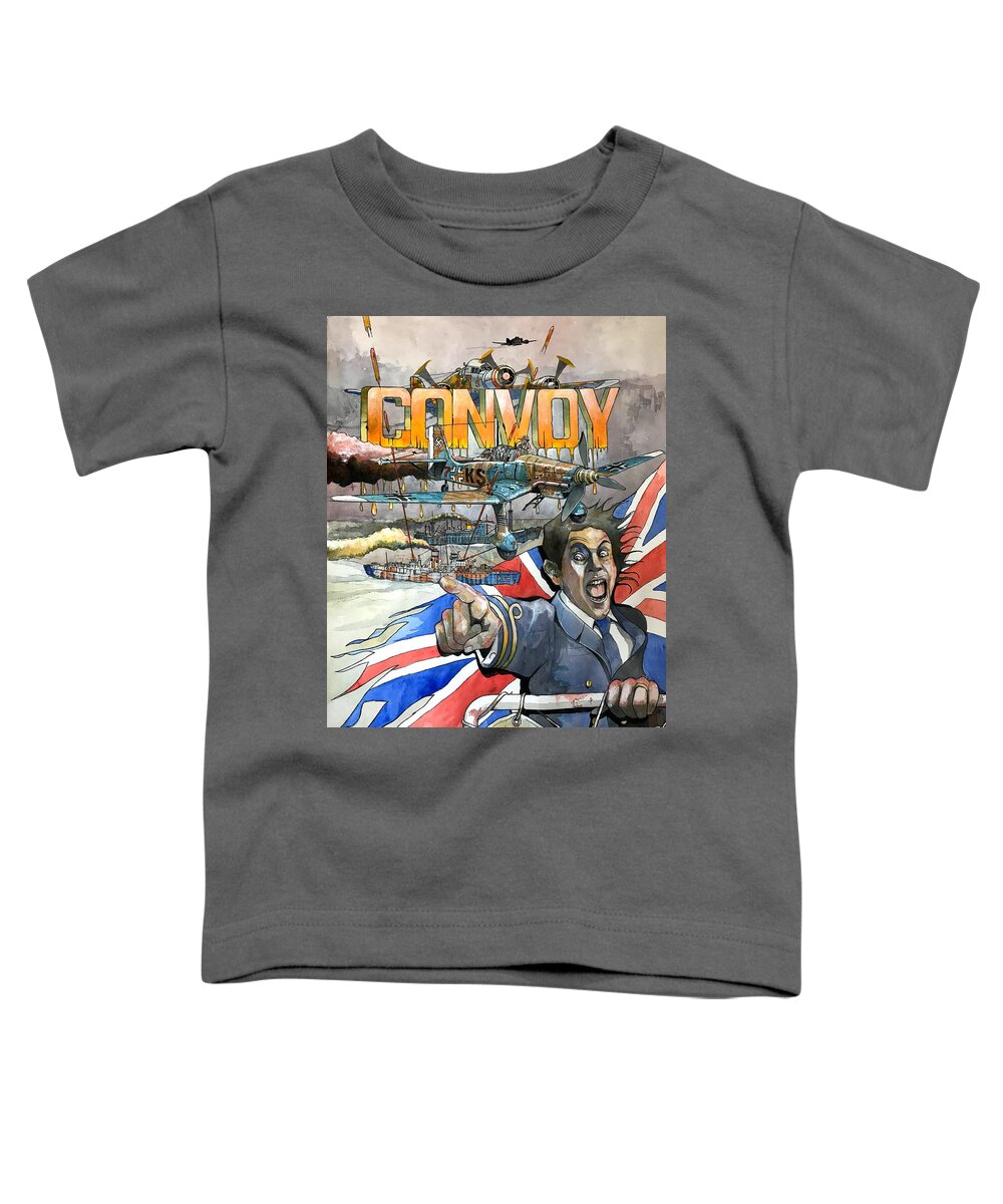 Graphic Toddler T-Shirt featuring the painting Convoy WS21s by Ray Agius