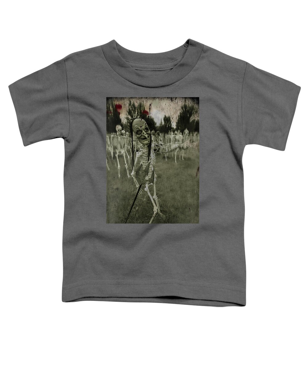 Creepy Toddler T-Shirt featuring the photograph Creepy Vintage Witch by Carrie Ann Grippo-Pike
