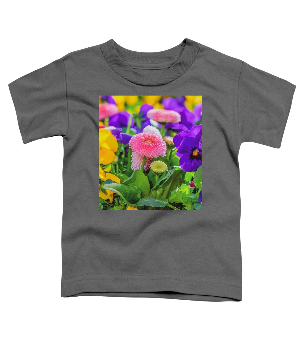 Cute Toddler T-Shirt featuring the photograph Cute Flowers by Top Wallpapers