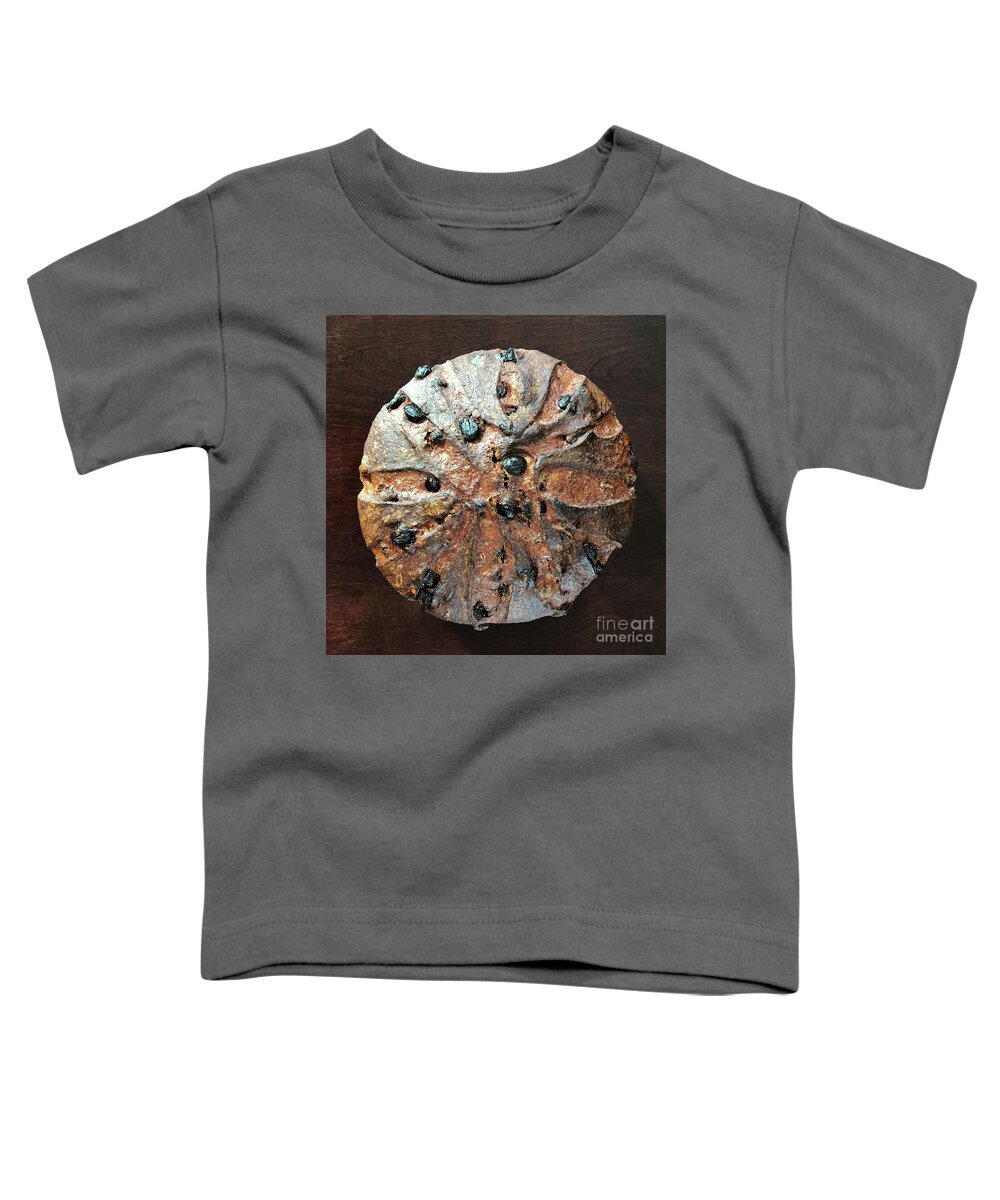 Bread Toddler T-Shirt featuring the photograph Dark Chocolate Chip, Walnut, Whole Grain Rye Sourdough 2 by Amy E Fraser