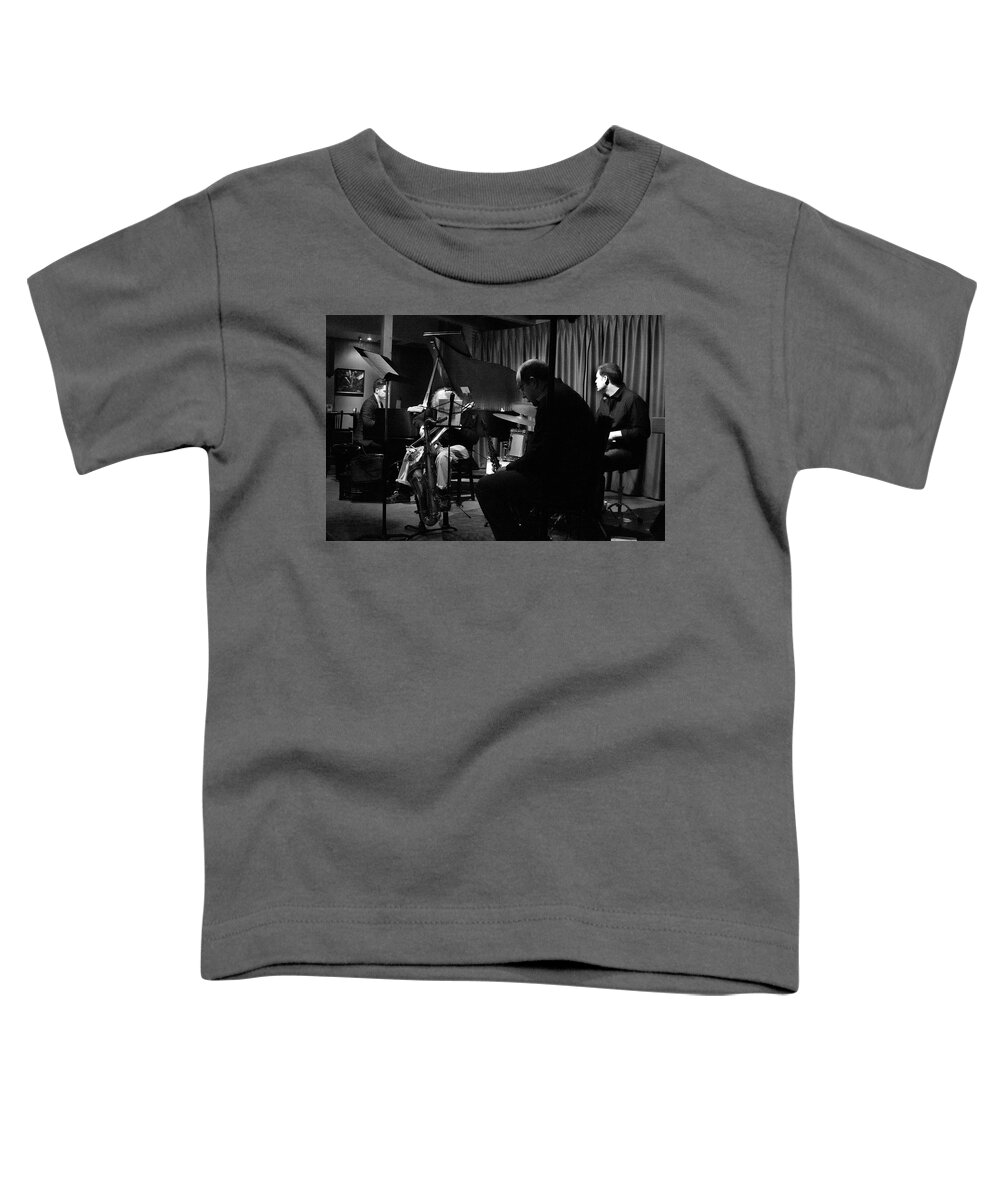 Jazz Toddler T-Shirt featuring the photograph David Friesen Quartet 5 by Lee Santa