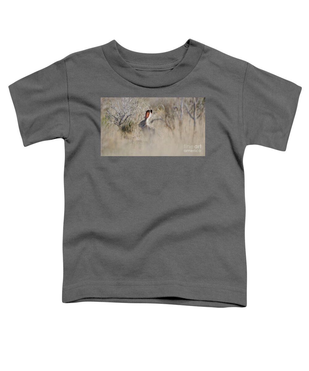 Desert Rabbit Toddler T-Shirt featuring the photograph Desert Bunny by Robert WK Clark