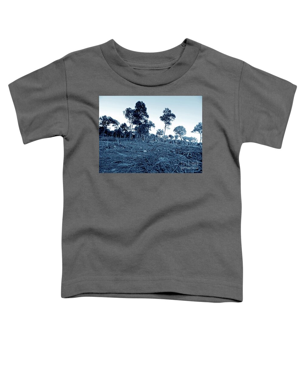 Land Toddler T-Shirt featuring the digital art Devastation by D Hackett