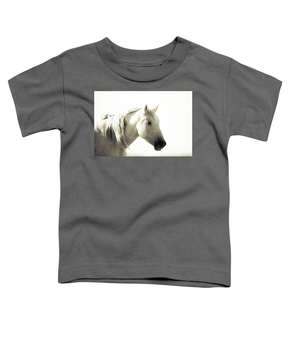 Wild Horses Toddler T-Shirt featuring the photograph Dreamy mare by Mary Hone