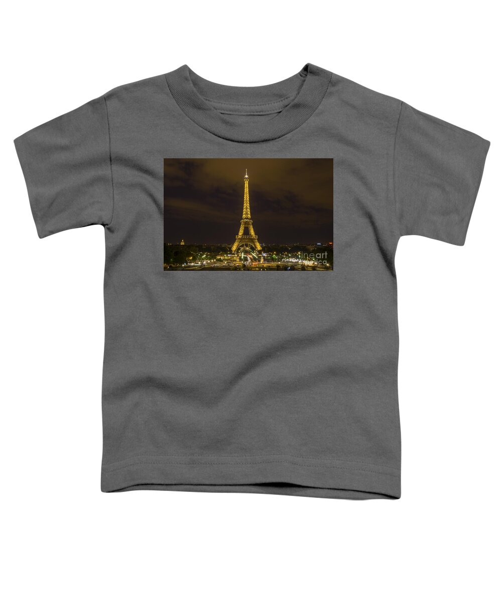 Sea Toddler T-Shirt featuring the digital art Eiffel Tower 1 by Michael Graham