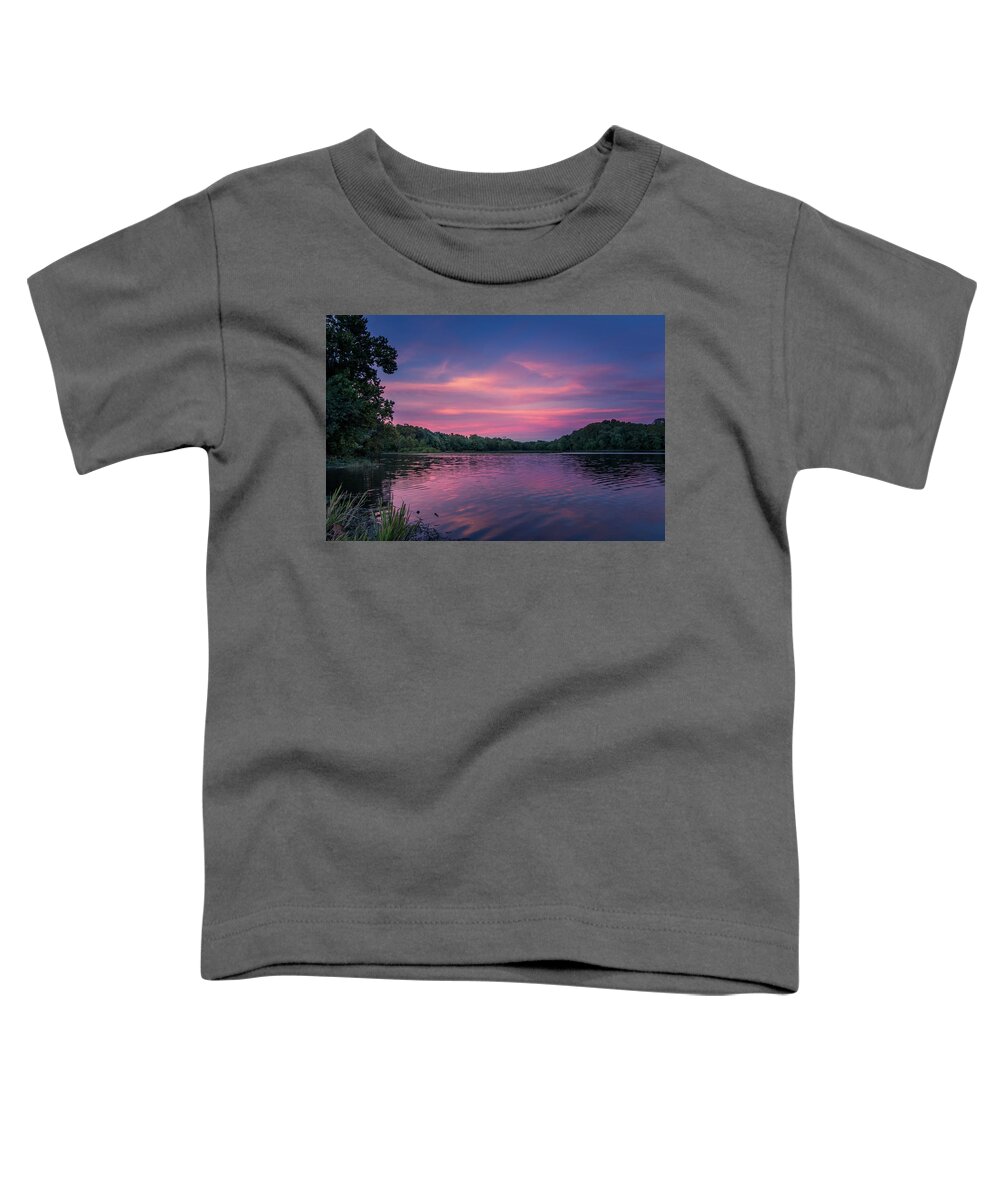 Lake Toddler T-Shirt featuring the photograph Evening at Springfield Lake by Allin Sorenson