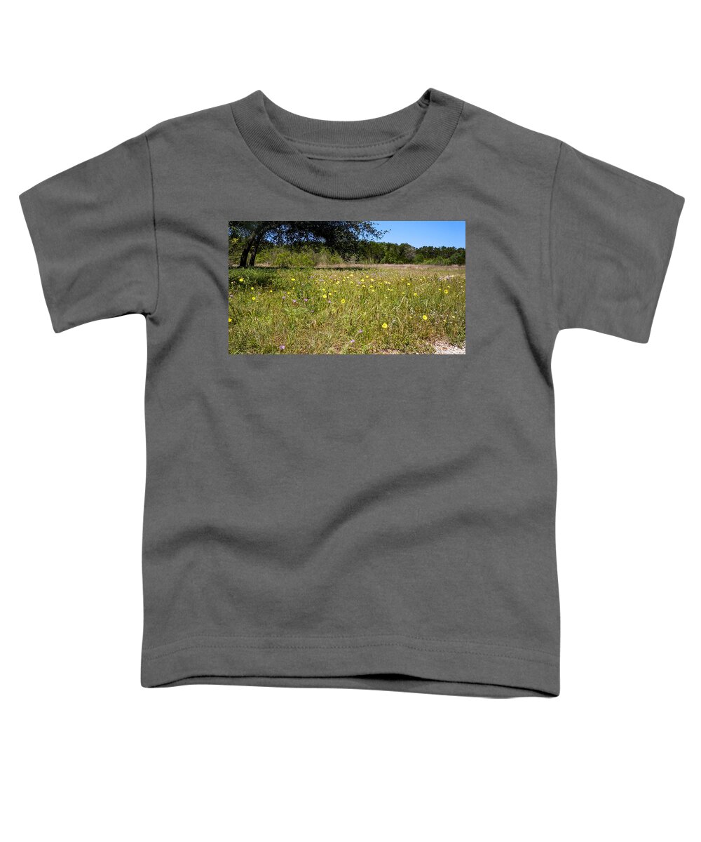 Wildflowers Toddler T-Shirt featuring the photograph Field of Hopes by Ivars Vilums