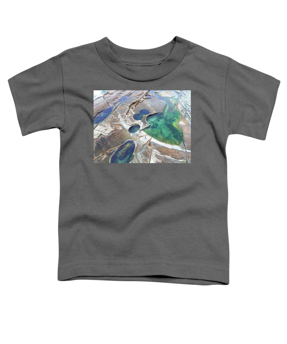 #figure 8 Pools Toddler T-Shirt featuring the photograph Figure 8 Pools by Miroslava Jurcik and David Gaul