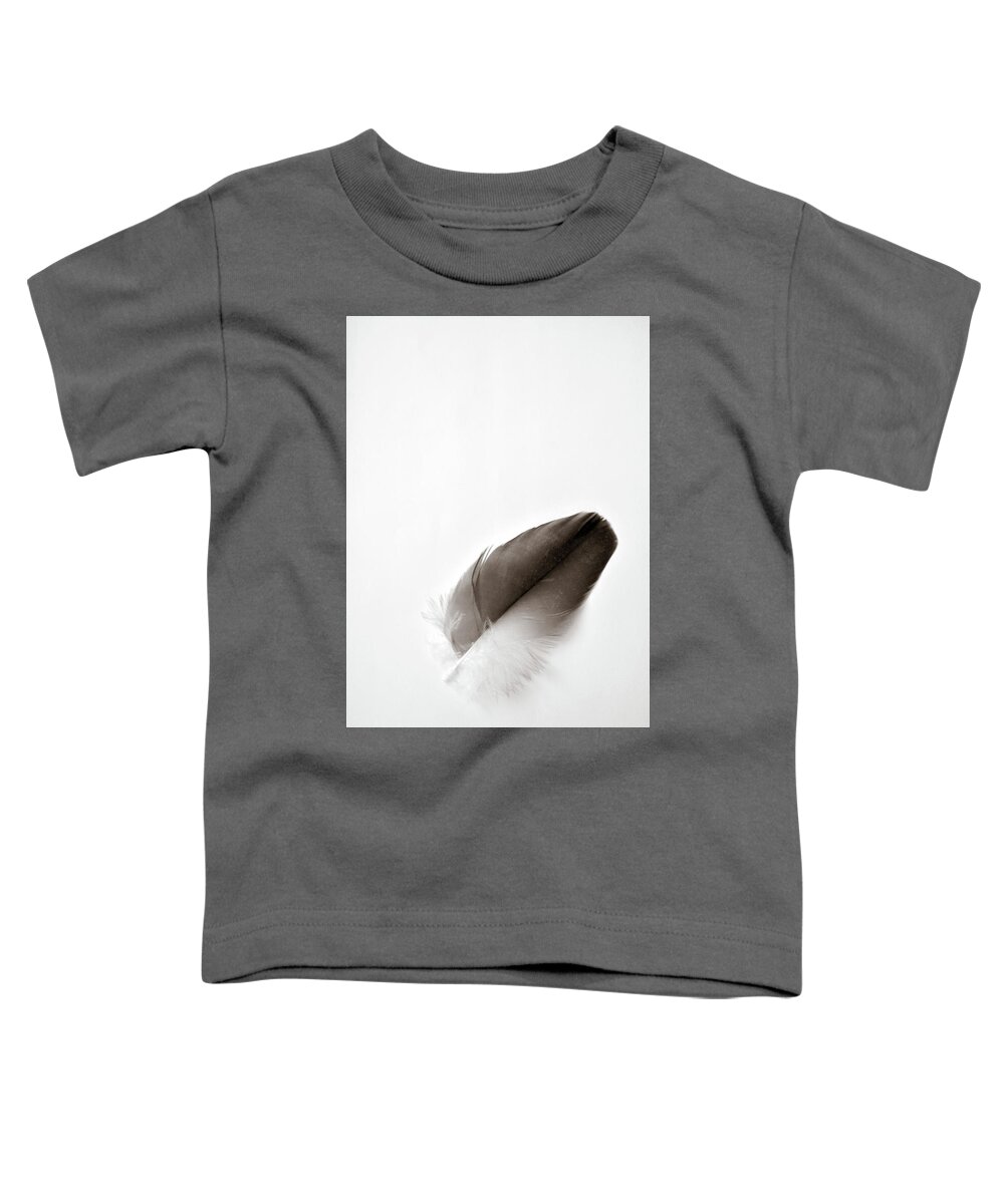 Feather Toddler T-Shirt featuring the photograph Flightless by Michelle Wermuth