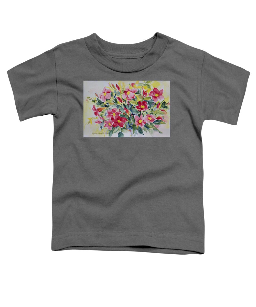 Flowers Toddler T-Shirt featuring the painting Floral I by Ingrid Dohm
